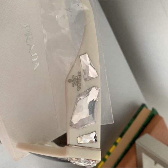 NIB Authentic Prada Sunglasses with Gem Accents - Picture 7 of 11